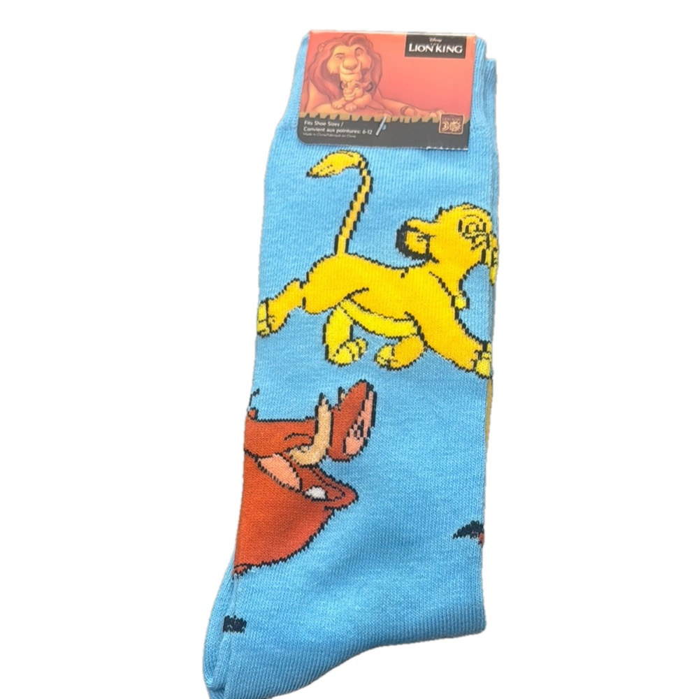 Disney Lion King Movie Crew Socks NWT